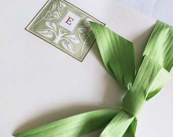 Stationery Paper Sheets with monogram letter