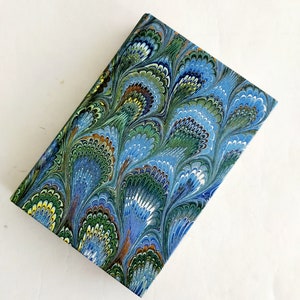 Hardcover Notebook (small) - Hand Marble - lined journal - ruled notebook