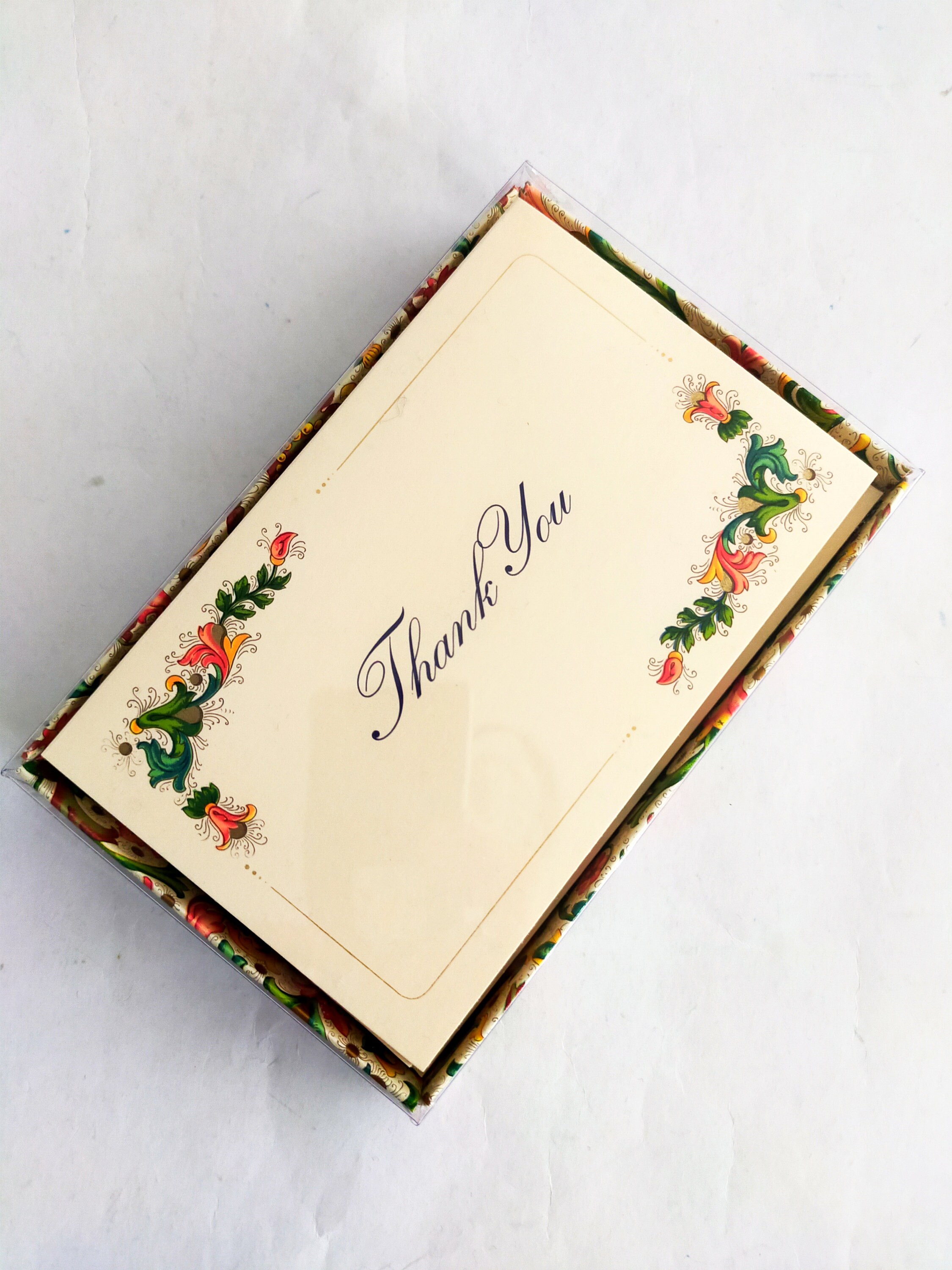 10 envelopes 10 thank you note cards Florentine card set Paper & Party ...