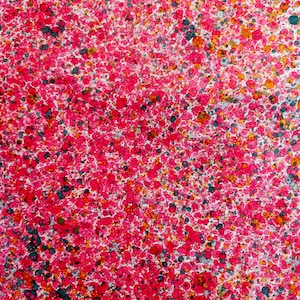 Marble paper sheet - Pink drops