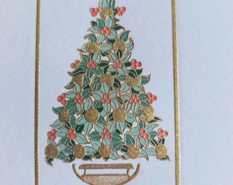 Weihnachtsfaltkarte - "Weihnachtsbaum"
