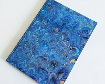 Hardcover Notebook (small) - Hand Marble - ruled notebook