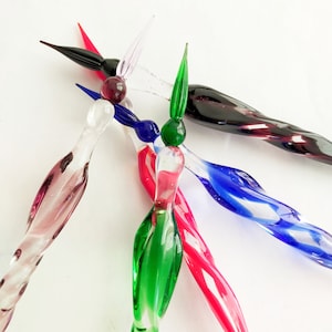 Set di penne in vetro di Murano, penna per incisioni a immersione, set di penne per calligrafia in vetro pregiato