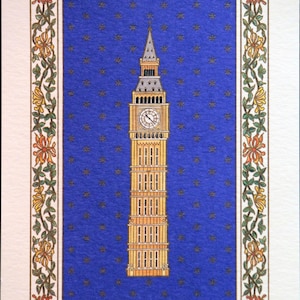 Tarjeta plegable "LG" - "Big Ben"