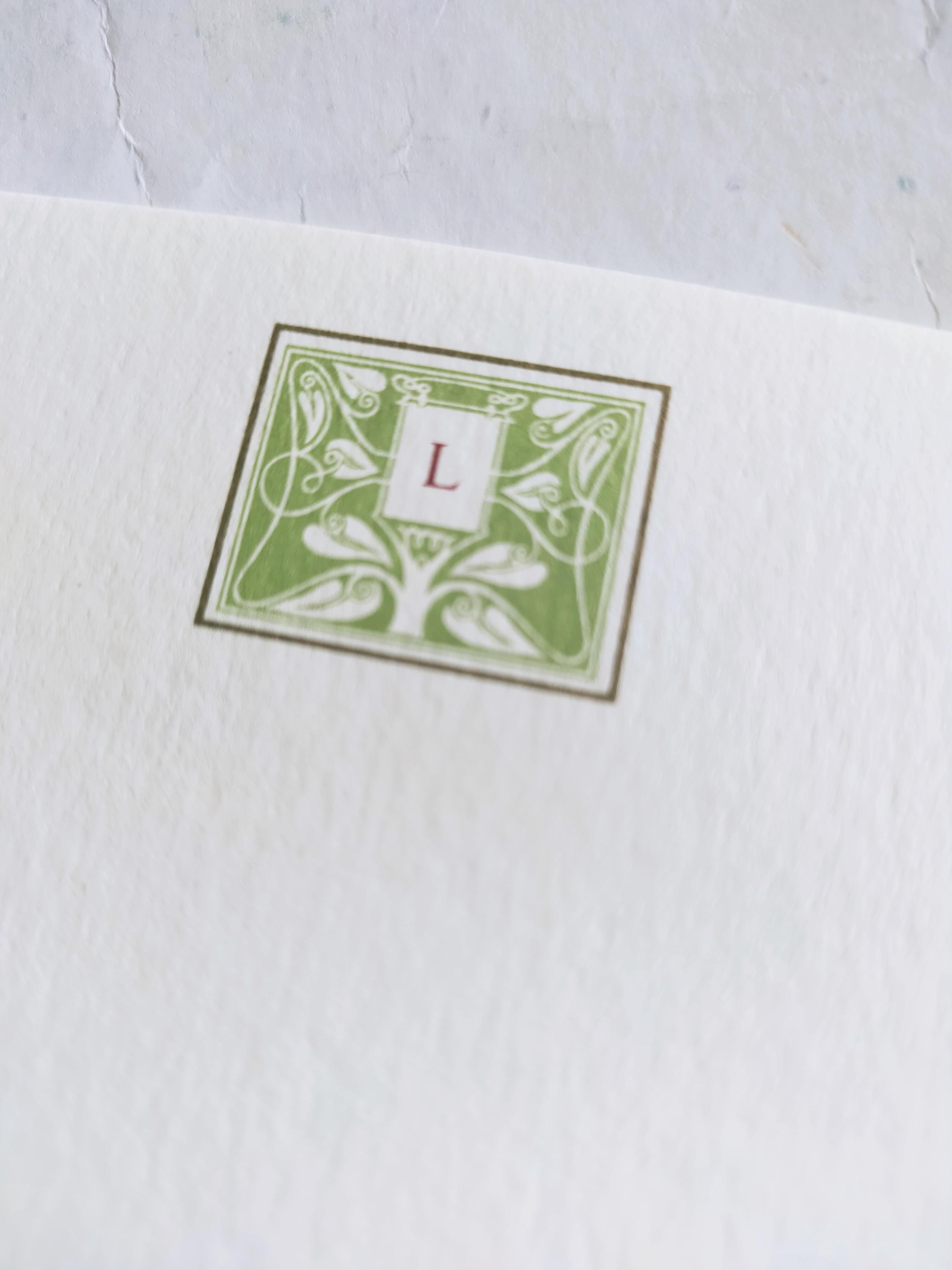 Personalized Set of Monogram Note Cards and Envelopes | Monogrammed ...