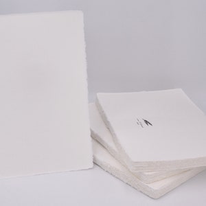 Pack of 10, 120GSM Handmade Cotton Rag Amalfi Paper, A4 size Ivory Sheet of Writing paper and/or Envelopes
