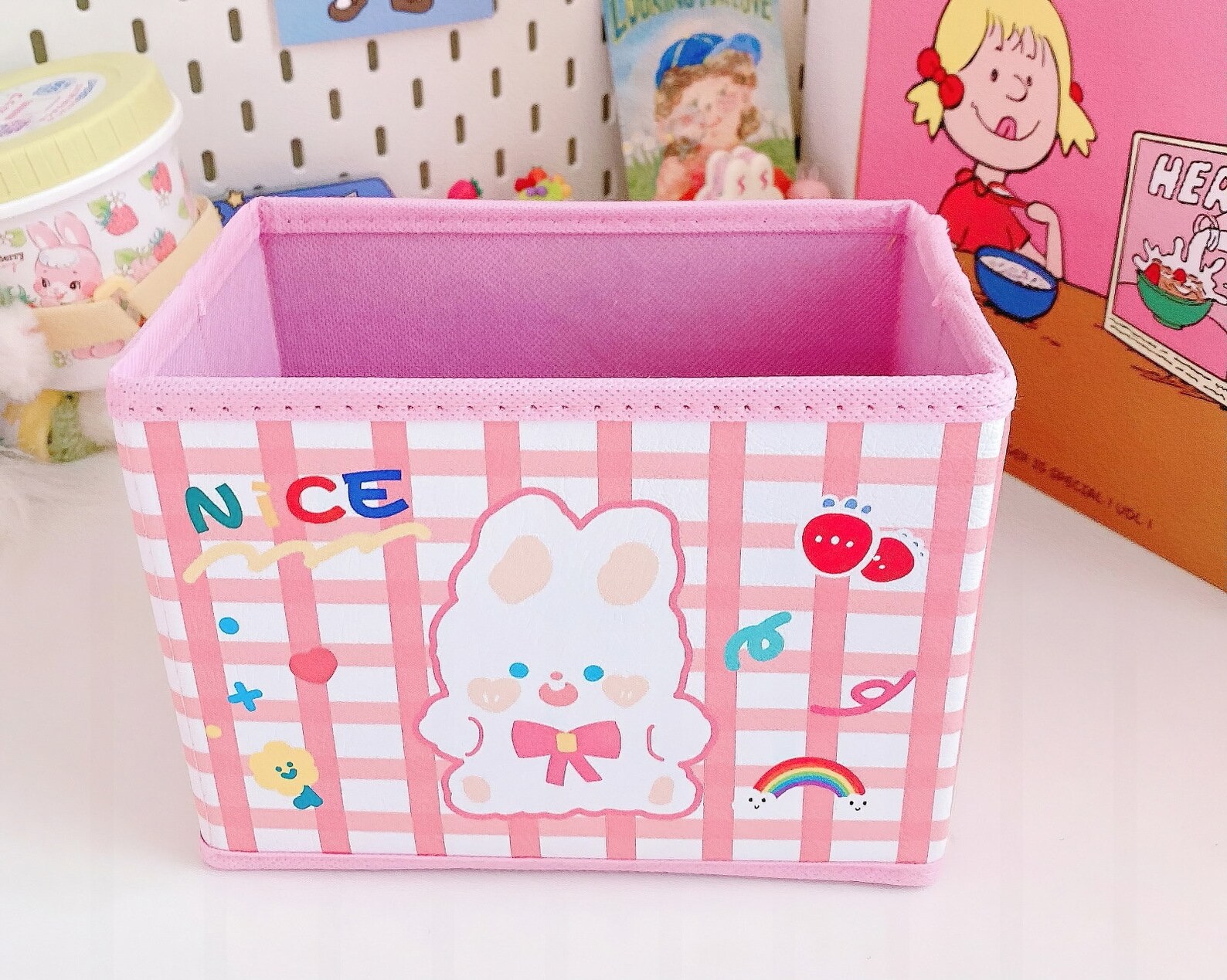 Cute Desk Storage Box Without Lid Etsy