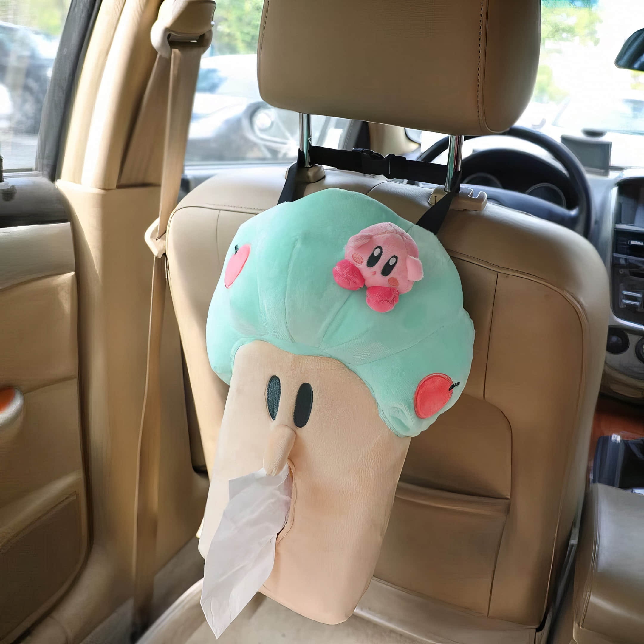 Car Tissue Holder, Napkin Holder, Color Blocking Canvas Backseat