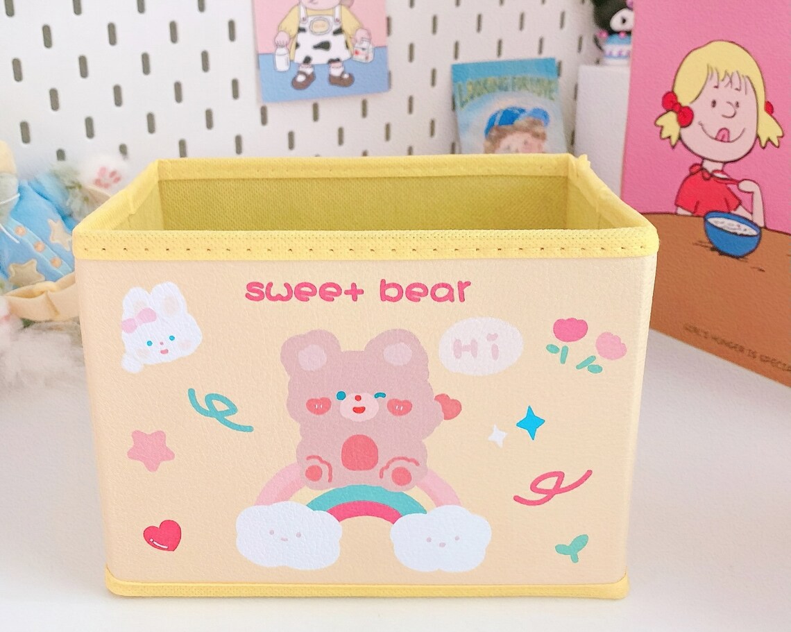 Cute Desk Storage Box Without Lid Etsy