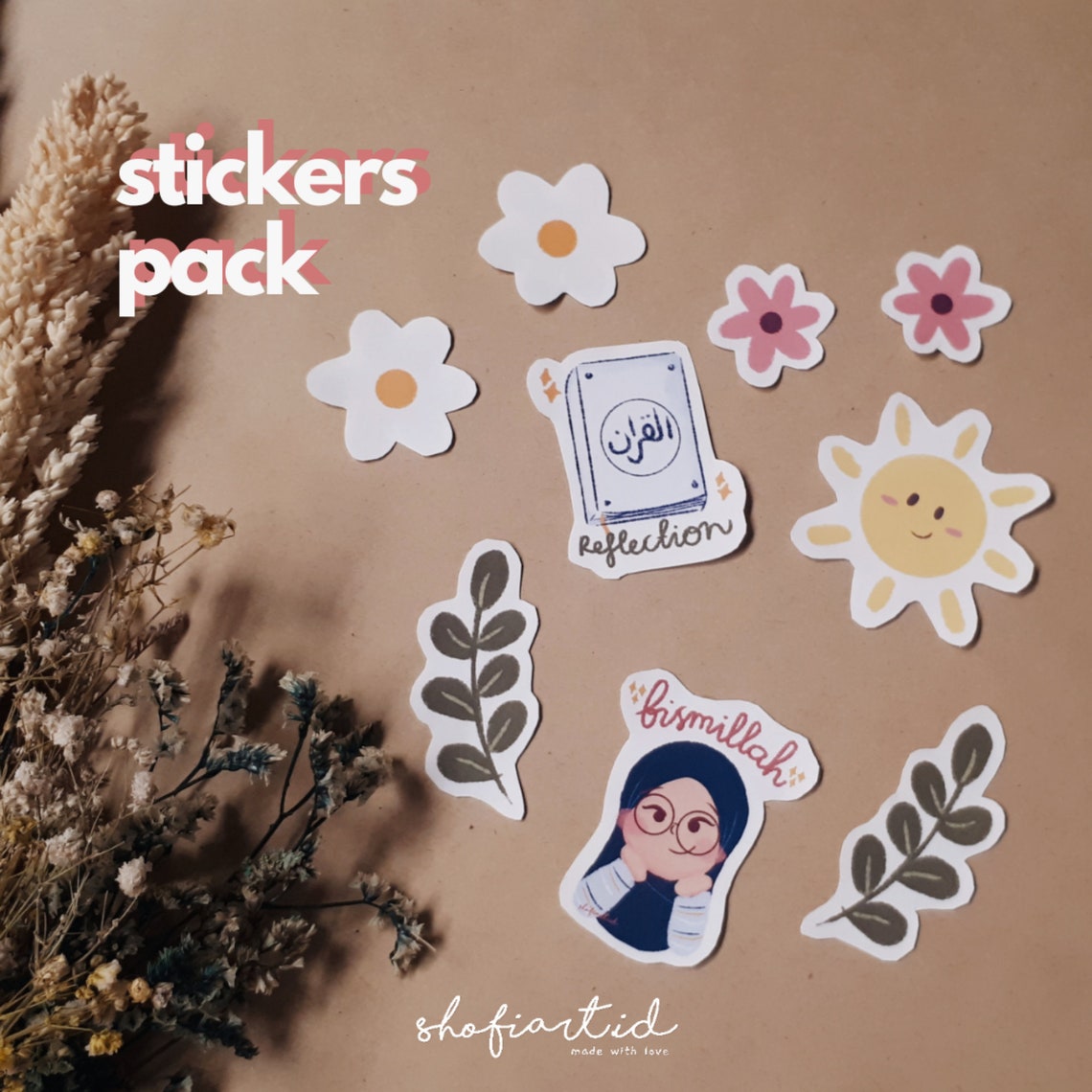 Cute Hijabi Sticker Pack Islamic Stickers Hijabi Muslim | Etsy