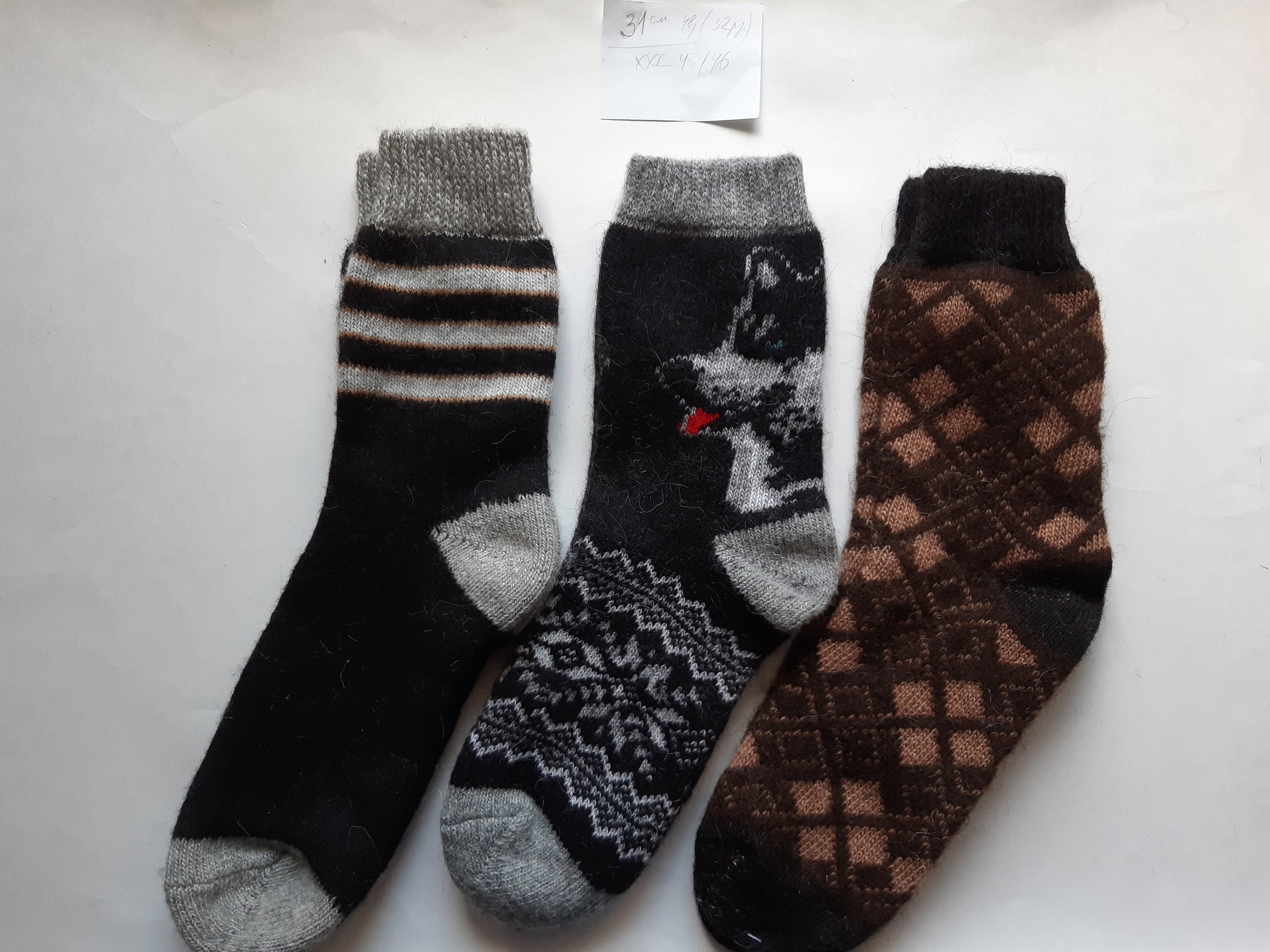 Russische Wolle Socken Männer Hund Muster Wintersocken haus Etsy