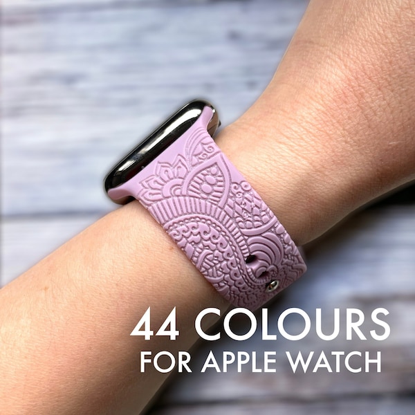 For Apple Watch Strap Women Henna Silicone Apple Watch Armband, Gift For Mum, Gift For Women, Birthday Gift For Her, All Apple Watch Series