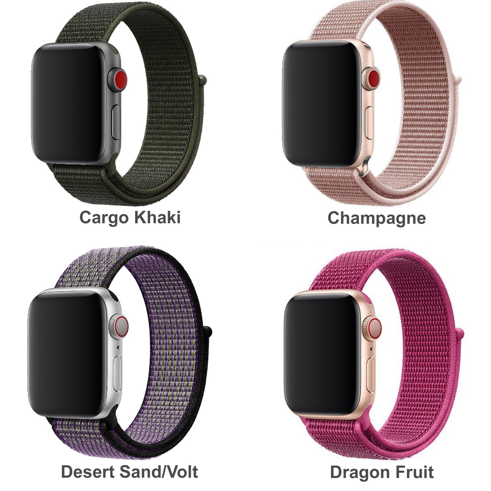 yunesa soft nylon loop apple watch band
