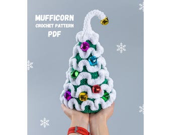 Crochet pattern Plush Christmas tree with bells, Christmas amigurumi pattern, Crochet Christmas decor pattern, Amigurumi Christmas gift