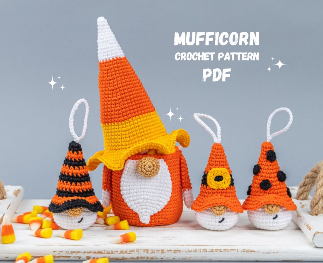 Halloween Crochet Amigurumi Patterns Bundle Gnome Candy Corn and ...