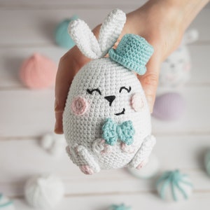 Crochet patterns Easter bunnies, Amigurumi bunny pattern, Crochet rabbit pattern, Easter amigurumi pattern bunny couple image 4