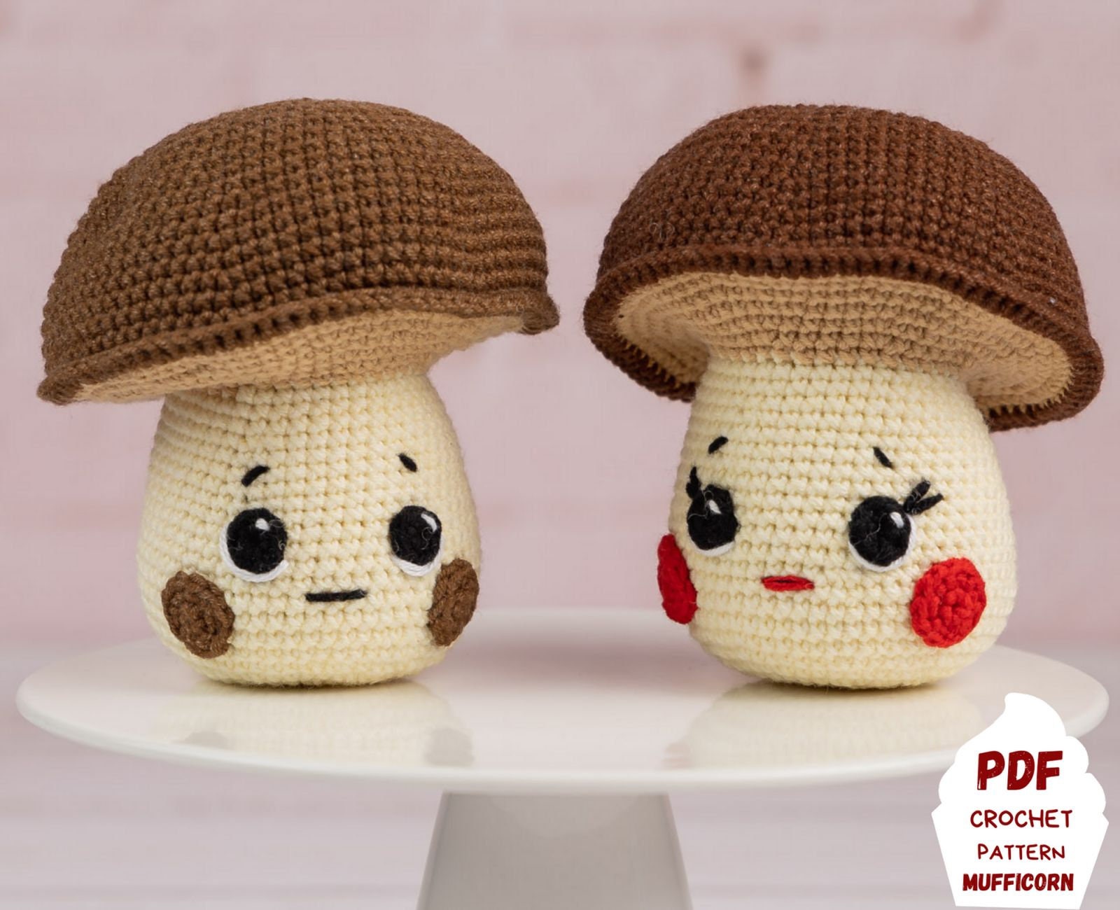 Mushroom Crochet Pattern, Kawaii Amigurumi Food Pattern, Cute Crochet Play  Food Pattern, Crochet Food Pattern Pdf, Boletus Amigurumi 