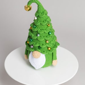 Crochet patterns Christmas tree gnome, Christmas amigurumi gnome pattern, Crochet winter gnome pattern, Christmas crochet gnome pattern image 4