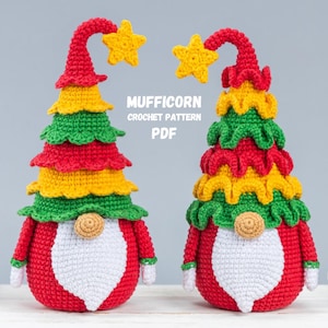 Crochet patterns bundle Christmas tree gnomes, Christmas amigurumi gnome pattern, Crochet holiday gnome pattern, Christmas crochet ornaments