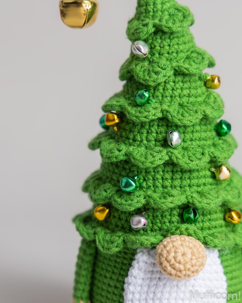 Crochet patterns Christmas tree gnome, Christmas amigurumi gnome pattern, Crochet winter gnome pattern, Christmas crochet gnome pattern image 7