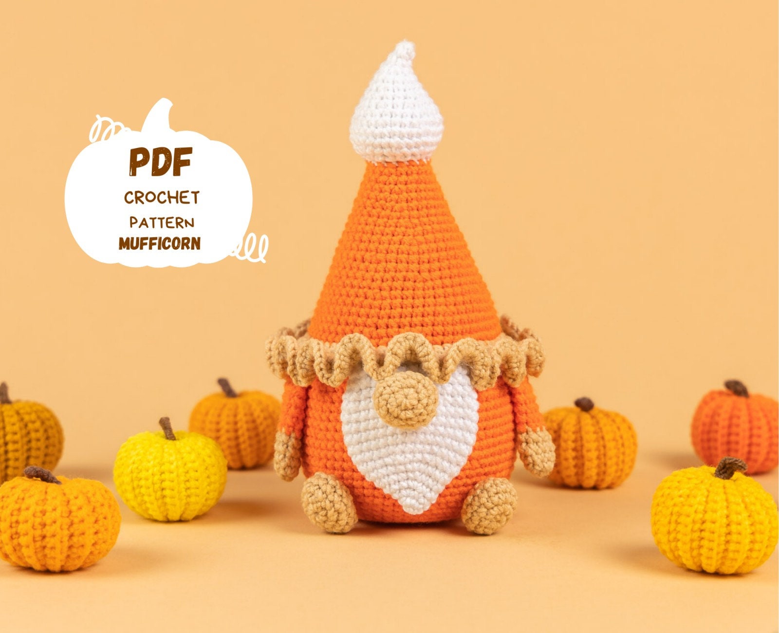 Crochet Patterns Gnome and Pumpkin Gnome Crochet Pattern Etsy UK