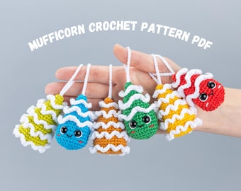Crochet patterns Christmas tree ornaments, Crochet amigurumi pattern Crochet Christmas tree keychain, Small Christmas tree amigurumi pattern
