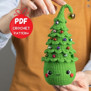 Sapin de Noël au crochet, modèle de poupée amigurumi de Noël, modèle de décoration de Noël au crochet, modèle de cadeau de Noël Amigurumi image 4