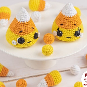 Halloween crochet pattern, Crochet amigurumi pattern Halloween, DIY Halloween decor, Crochet food pattern, Halloween amigurumi food