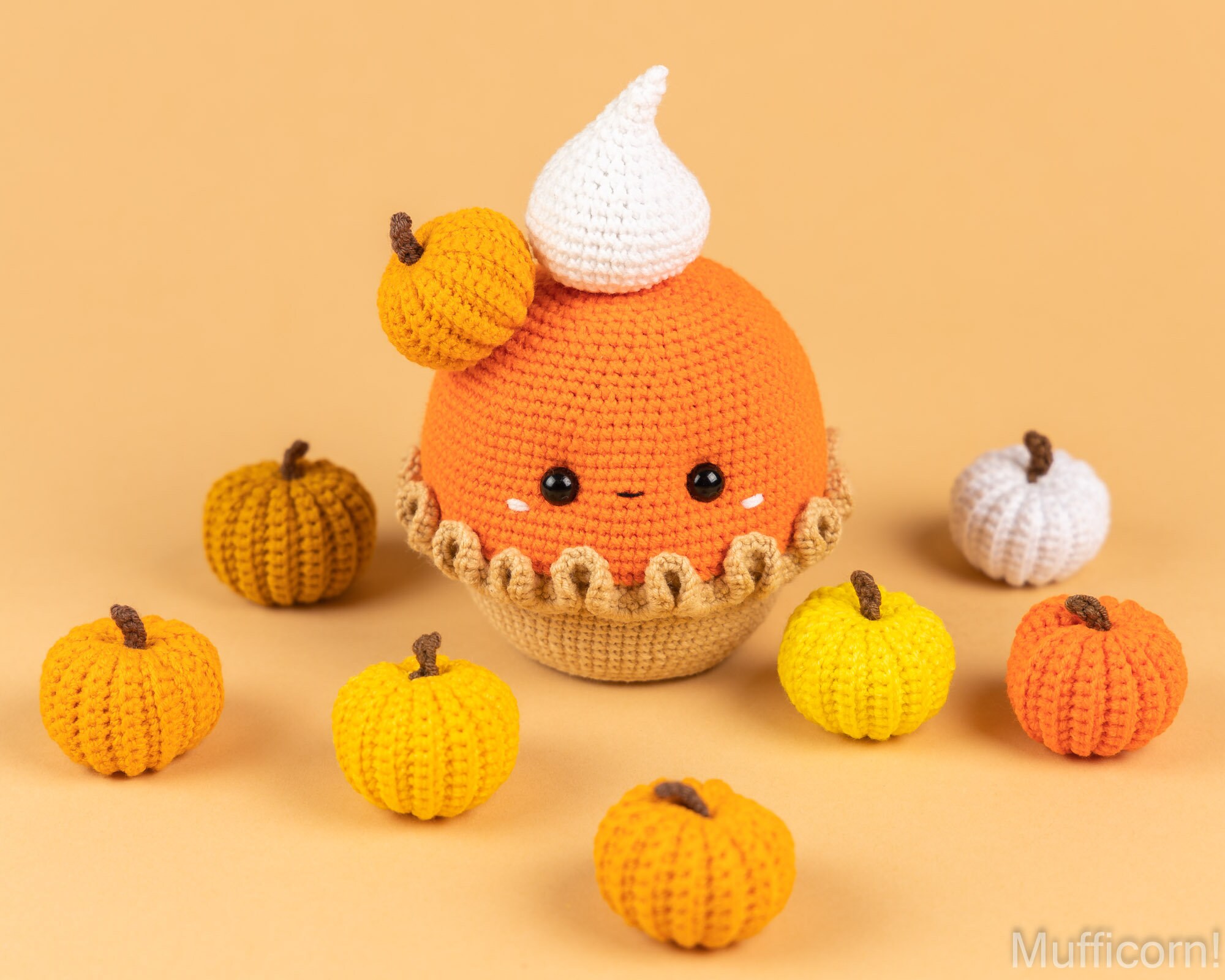 Crochet Pattern Pupmkin Pie Amigurumi Pattern Pumpkin - Etsy