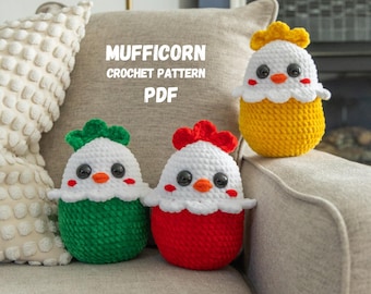 Crochet pattern Plushy Easter chicken, Crochet bird Amigurumi pattern, Crochet animals easy crochet patterns, Crochet chicken pillow