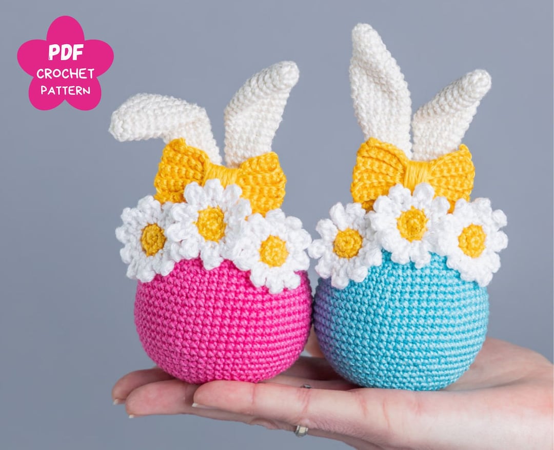 Crochet Patterns Easter Bunny Egg, Crochet Bunny Amigurumi Pattern ...