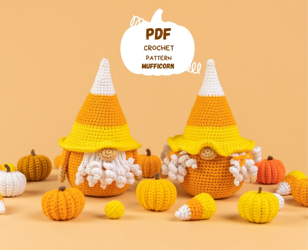 Crochet Patterns: Halloween Crochet Gnome and Crochet Pumpkin Pattern ...