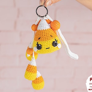 Halloween amigurumi pattern, Crochet keychain pattern, Halloween crochet pattern, Crochet food pattern, Amigurumi food pattern