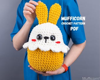 Crochet pattern Easter plushie bunny, Crochet animals Amigurumi pattern, Amigurumi bunny easy crochet patterns, Easter crochet decor
