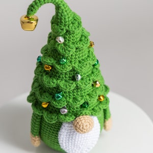 Crochet patterns Christmas tree gnome, Christmas amigurumi gnome pattern, Crochet winter gnome pattern, Christmas crochet gnome pattern image 6