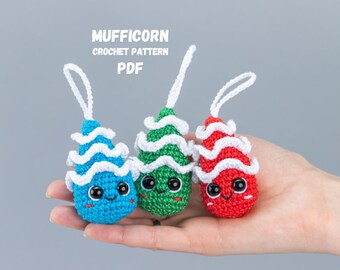 Crochet patterns Christmas tree ornaments, Crochet amigurumi patterns, Crochet Christmas tree keychain, Christmas tree amigurumi pattern