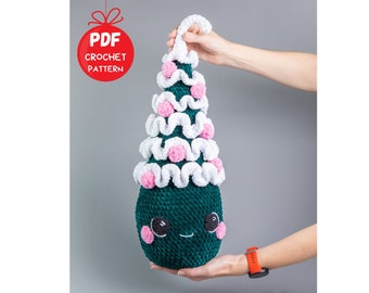 Crochet pattern Plush Christmas tree, Christmas amigurumi pattern, Crochet plushy pattern, Amigurumi Christmas plush pattern