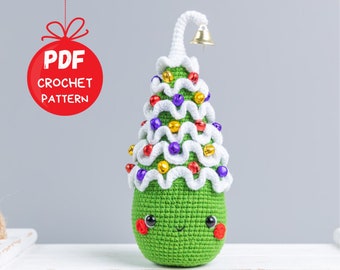 Crochet patterns Christmas tree, Christmas amigurumi pattern, Christmas crochet pattern, Christmas crochet ornaments amigurumi pattern