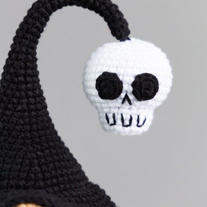 Halloween crochet patterns gnome and spider, Halloween Gnome and skull crochet pattern, Crochet Halloween skeleton, Crochet Halloween decor image 5