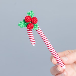 Crochet patterns Christmas gnome with candy cane, Christmas amigurumi gnome pattern, Crochet ornaments, Christmas crochet gnome pattern image 9
