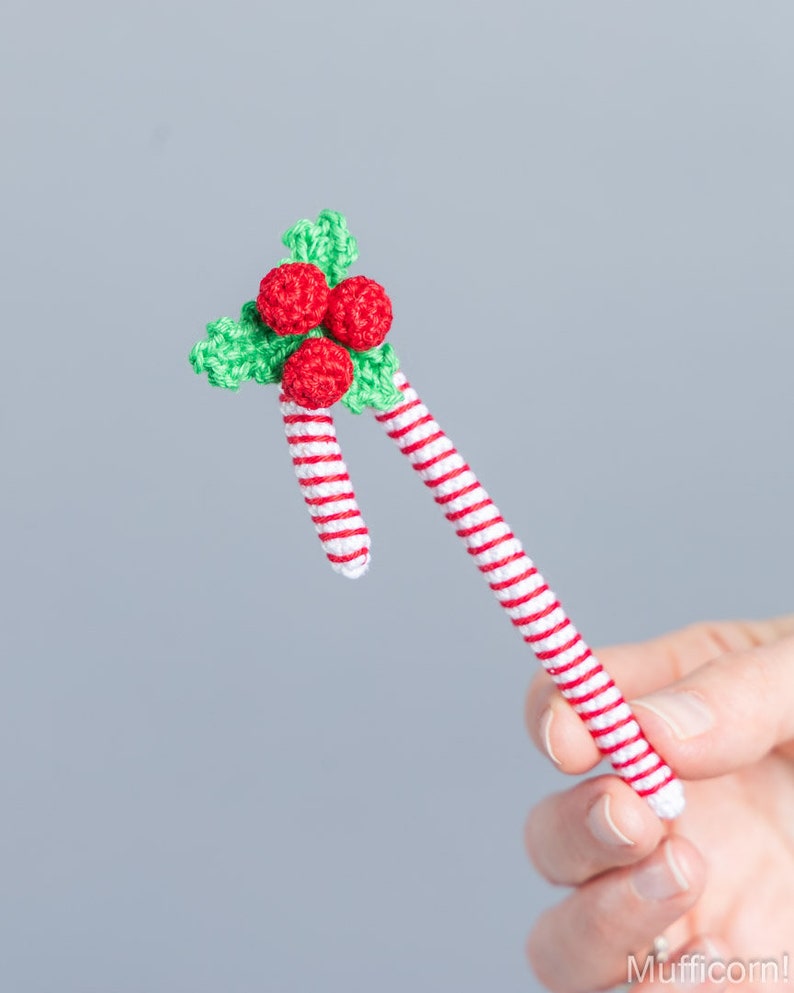 Crochet patterns Christmas gnome with candy cane, Christmas amigurumi gnome pattern, Crochet ornaments, Christmas crochet gnome pattern image 9