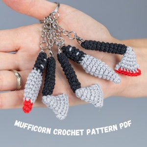 Crochet Halloween keychain pattern, Halloween amigurumi pattern, Crochet Halloween decor, Halloween crochet ornaments