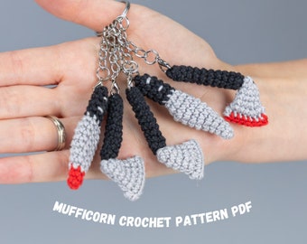 Crochet Halloween keychain pattern, Halloween amigurumi pattern, Crochet Halloween decor, Halloween crochet ornaments