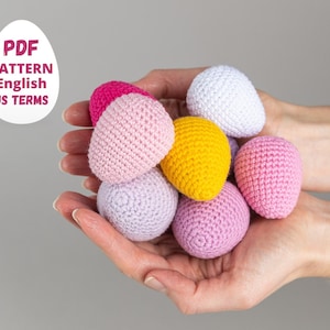 Crochet patterns Easter egg, Crochet food amigurumi pattern, Easter amigurumi food pattern, Crochet Easter decor, Ukraine shop crochet
