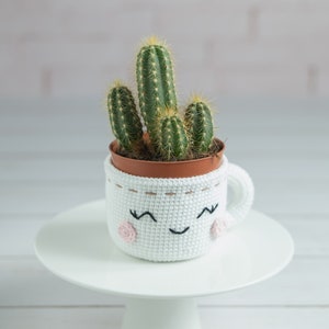 Crochet play food pattern: crochet mug and kawaii marshmallow crochet food pattern, Kawaii amigurumi food pattern, Cute amigurumi pattern image 7