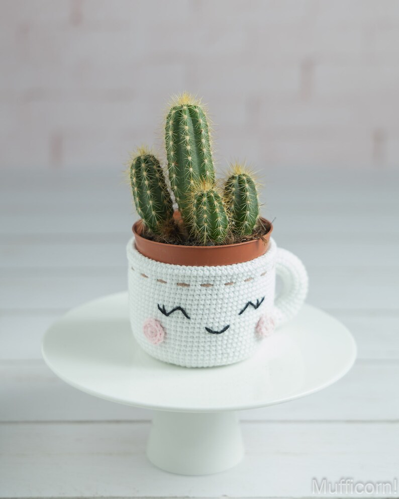 Crochet play food pattern: crochet mug and kawaii marshmallow crochet food pattern, Kawaii amigurumi food pattern, Cute amigurumi pattern image 7