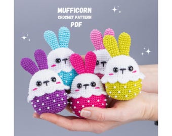 Crochet pattern Easter bunny, Crochet animals Amigurumi pattern, Amigurumi bunny easy crochet patterns, Easter crochet decorations pdf