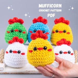 Crochet pattern Plushy Easter chicken, Crochet bird Amigurumi pattern, Crochet animals easy crochet patterns, Crochet chicken pillow