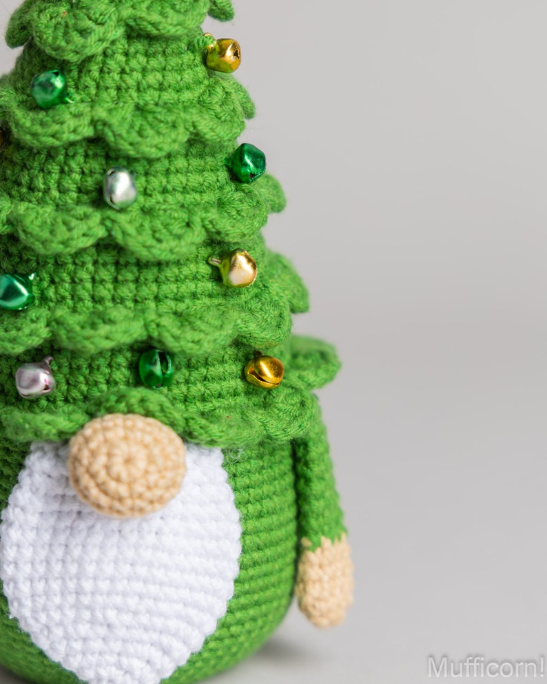 Crochet patterns Christmas tree gnome, Christmas amigurumi gnome pattern, Crochet winter gnome pattern, Christmas crochet gnome pattern image 8