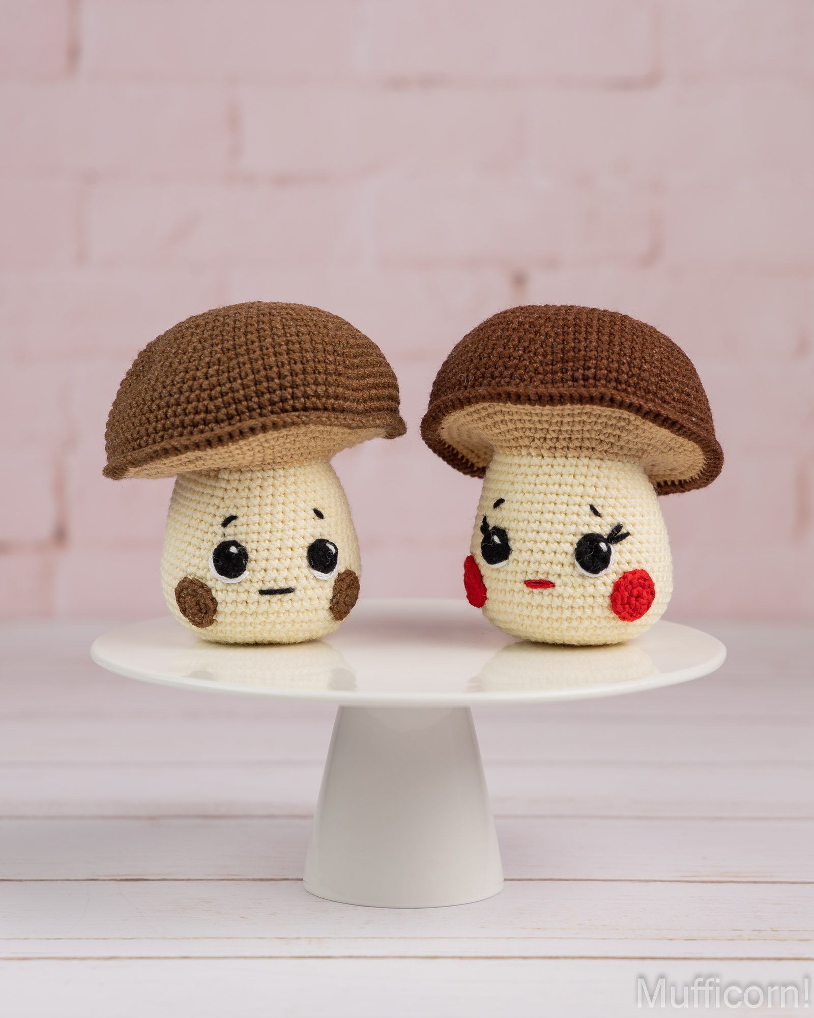 Mushroom Crochet Pattern Kawaii Amigurumi Food Pattern Cute Etsy